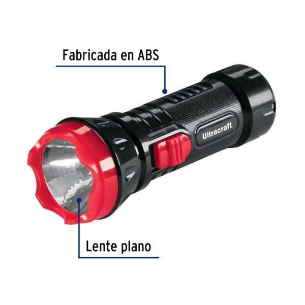 Linterna recargable de Led, 40 lumenes, Ultra