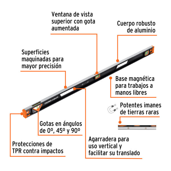 Nivel Profesional Truper Expert 48" 122cm