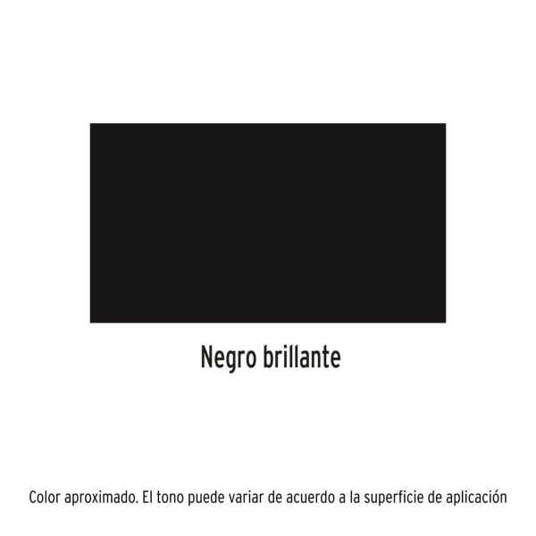 Pintura (Esmalte acrilico) en aerosol, negro brillante