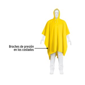 Poncho unitalla, PVC/poliester, espesor 0.35mm,Truper Expert