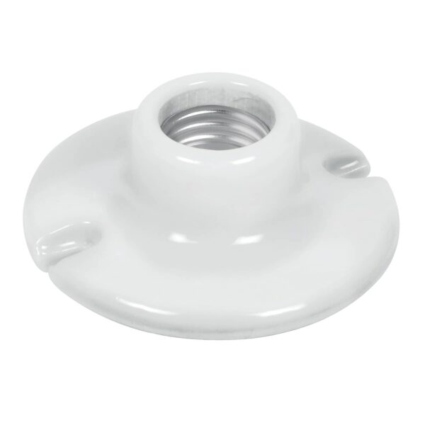 Portalampara de porcelana 3-1/2" circular Volteck