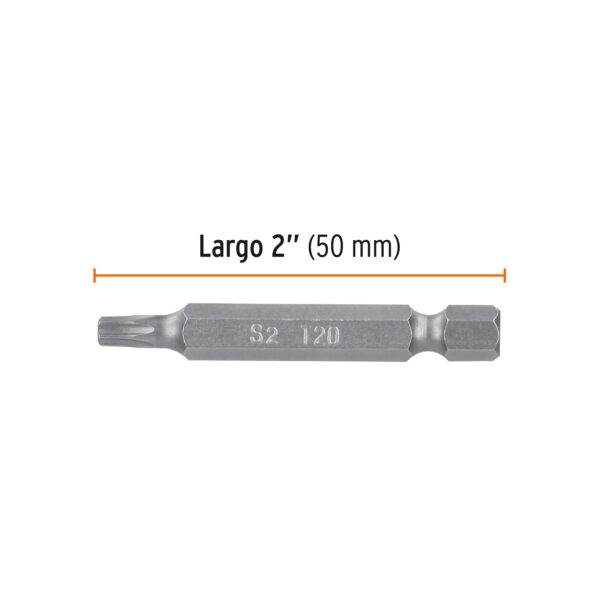 Puntas para desarmador Torx seg T20, 2", 5 piezas