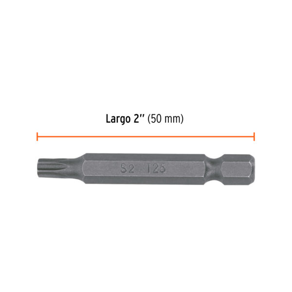 Puntas para desarmador Torx seg T25, 2", 5 piezas