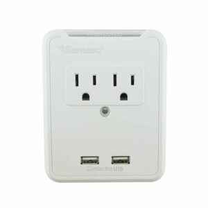 Multicontacto de pared 2 USB y 2 contatos 110J