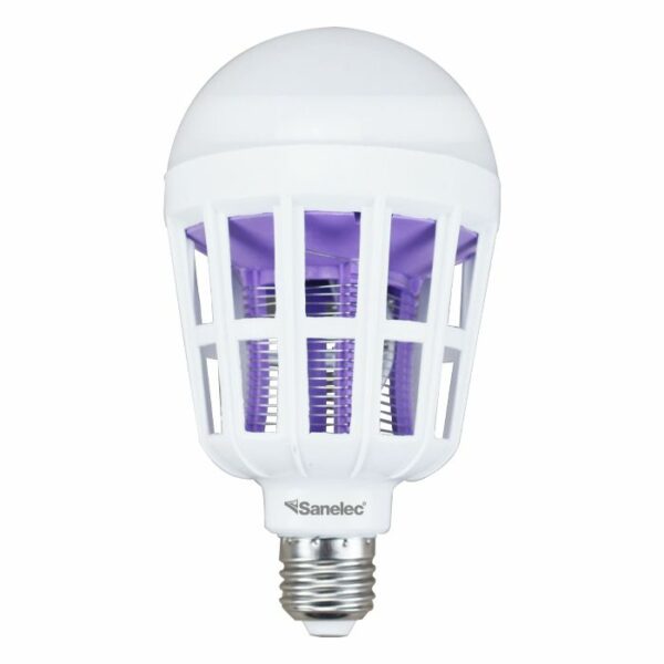 Foco Luz Blanca con exterminador de Insectos 15w