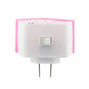 Lámpara led de noche figura casita rosa