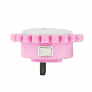 Luz LED de noche flor rosa