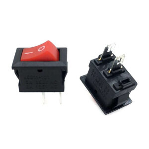 Pack 10 Interruptor Mini ON OFF Rojo 2 Pines Apagador 6A