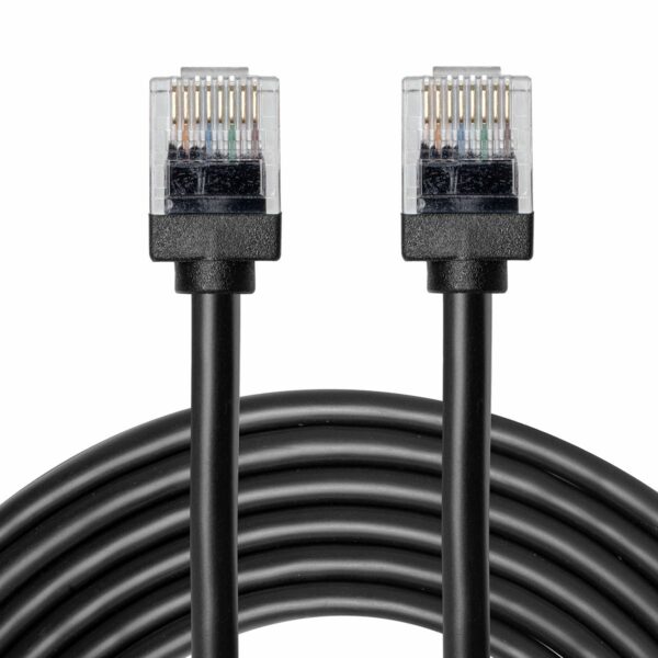 Cable Extension UTP Cat 5 negro de 10m