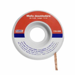 Malla desoldadora de cobre 2mm de 1.5m