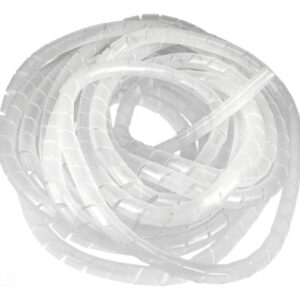 Tubo Transparente Organizador Espiral De Cables 10mm Largo 10m