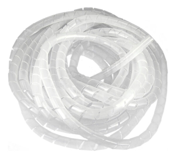 Tubo Transparente Organizador Espiral De Cables 10mm Largo 10m