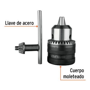 Broquero con llave, 1/2"