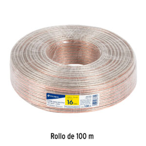 Cable para bocina, 16 AWG, polarizado, 100 m