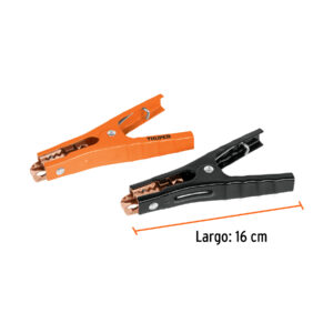 Pinzas caiman para cable pasa corriente, 2 piezas