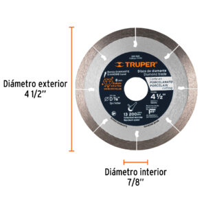 Disco de diamante, 4-1/2