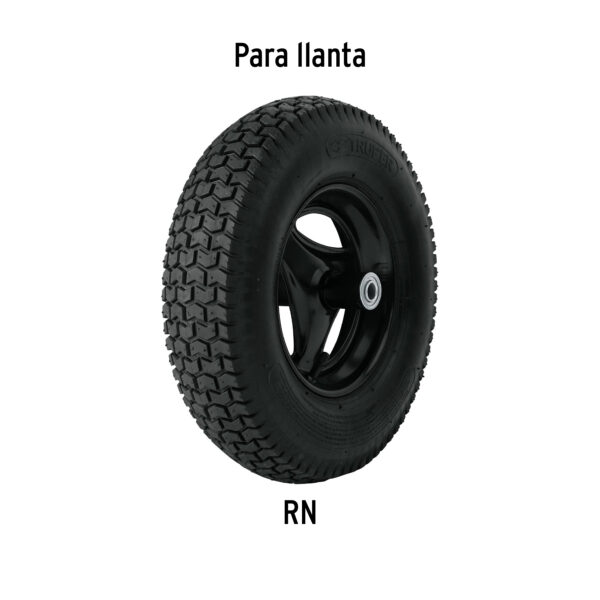 Llanta reforzada, 16" para carretilla