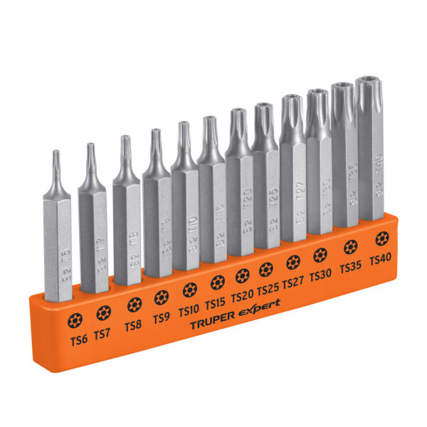 Juego de 12 puntas Torx con seguro largo 2", Expert