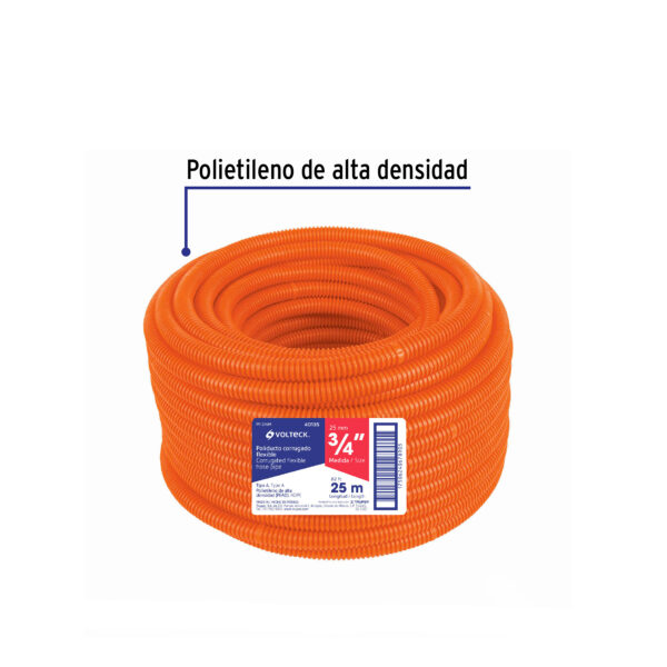 Metro Manguera Poliducto corrugado flexible 3/4" sin guia