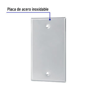 Placa de Acero Inoxidable ciega, Linea Standard