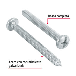 Pija para lamina, #14 x 2-1/2", bolsa con 100 piezas