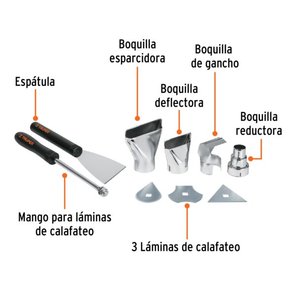 Pistola de calor profesional, 2000 W