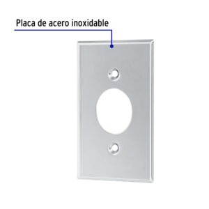 Placa de Acero Inoxidable para contacto sencillo, Standard