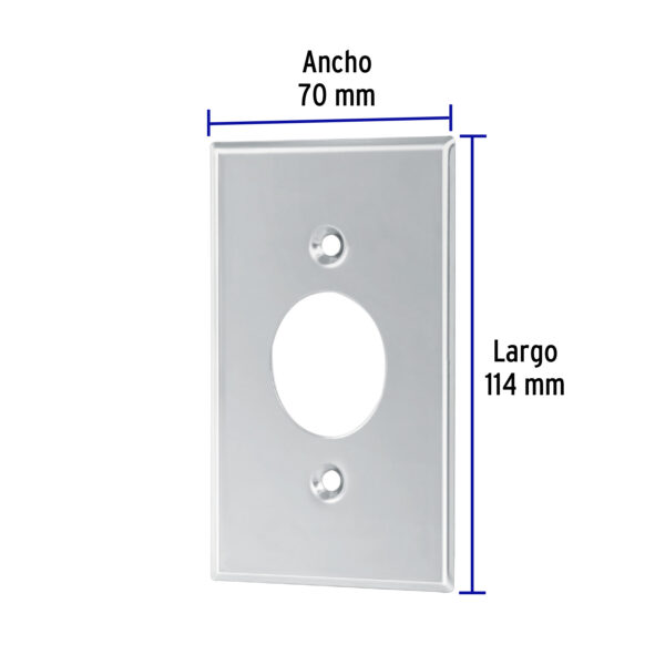 Placa de Acero Inoxidable para contacto sencillo, Standard