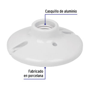 Socket Portalampara de porcelana 4-1/2