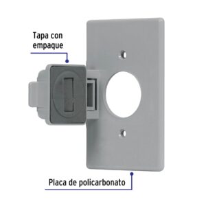 Placa Contacto de policarbonato para intemperie