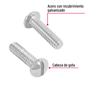 Tornillo tipo estufa, 3/16 x 3/4", bolsa con 250 pzas