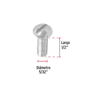 Tornillo tipo estufa, 5/32 x 1/2