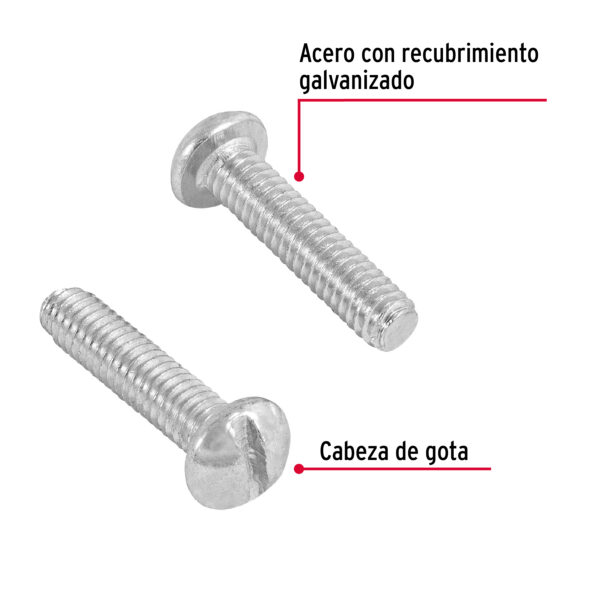 Tornillo tipo estufa, 5/32 x 3/4", bolsa con 350 pzas