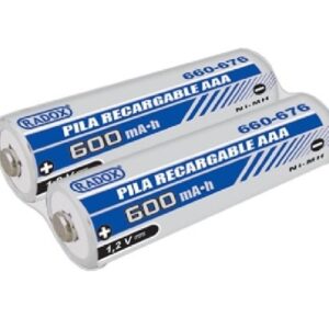 Par de Pila Recargable NiMh 600mAH AAA