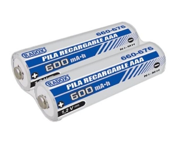 Par de Pila Recargable NiMh 600mAH AAA