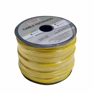 Rollo 100m Cable Estañado Amarillo Cal. 22