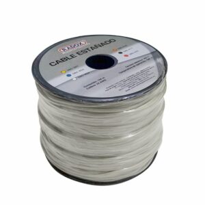 Rollo 100m Cable Estañado Blanco Cal. 22