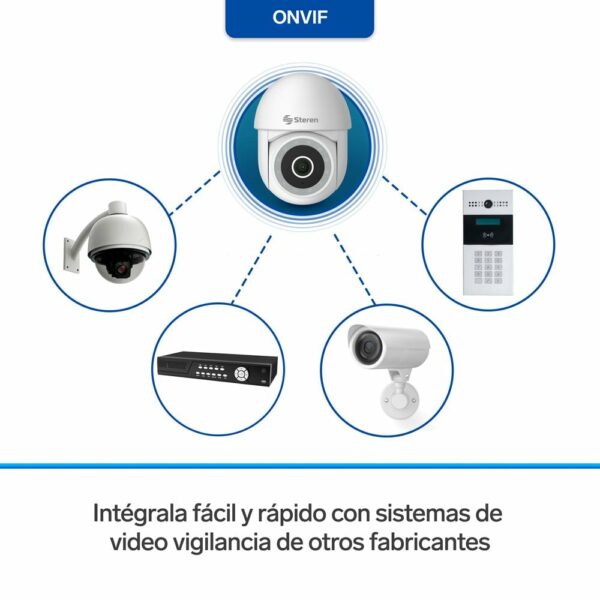 Mini cámara de seguridad WiFi 3 Mpx robotizada con seguidor de movimiento para exterior