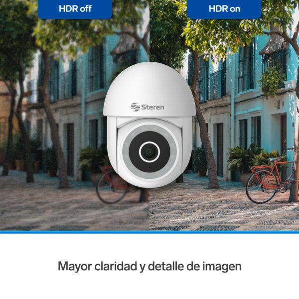 Mini cámara de seguridad WiFi 3 Mpx robotizada con seguidor de movimiento para exterior