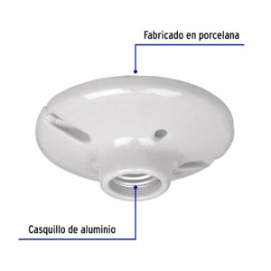 Socket Portalampara de porcelana 4-1/2"