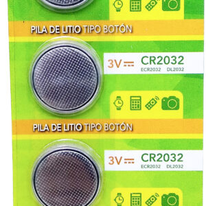 Pack de 5 Pilas de Litio Tipo Boton 3V CR2032