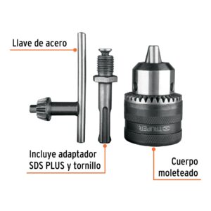 Broquero con llave de 1/2