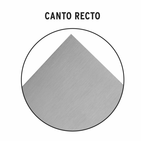 Llana, mango plastico, canto recto, 6 remaches, 11"