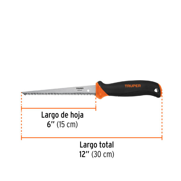 Serrucho para plafon y muros de yeso, 6"