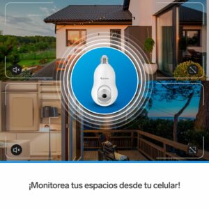 Camara de seguridad WiFi 3Mpx robotizada con seguidor de movimiento para socket