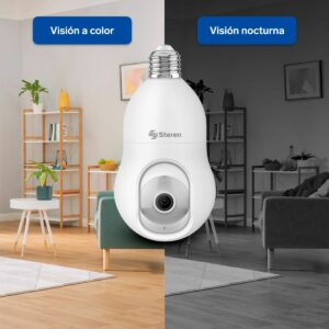 Camara de seguridad WiFi 3Mpx robotizada con seguidor de movimiento para socket