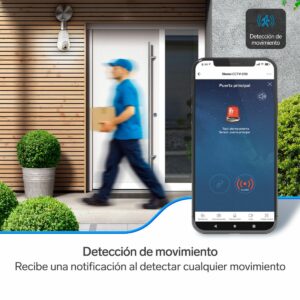 Camara de seguridad WiFi 3Mpx robotizada con seguidor de movimiento para socket