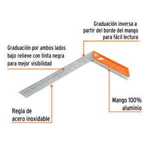 Escuadra para carpintero de 12