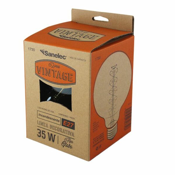 Foco Lampara Vintage Globo Incandescente 35w