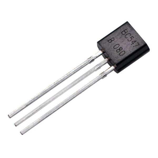 Pack de 100 Piezas de Transistor BC547 BJT NPN TO-92 45v